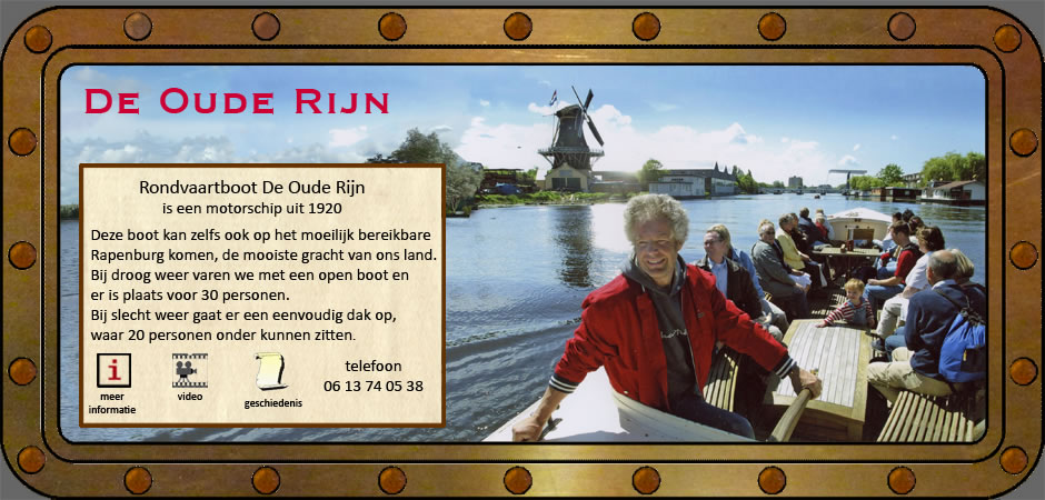 Rondvaartboot de Oude Rijn
